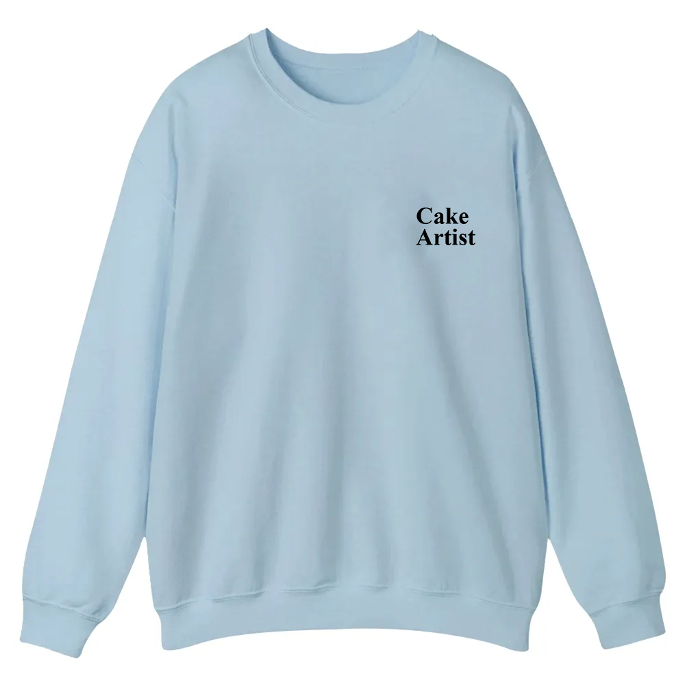 Cake Artist Casual Crewneck Sweatshirt wearishow