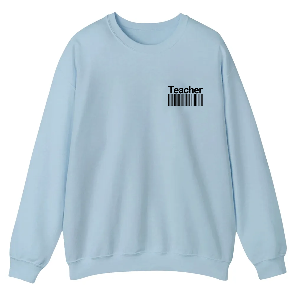 Teacher Casual Crewneck Sweatshirt wearishow