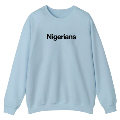 Nigerians Unisex Fit  Casual Crewneck Sweatshirt wearishow