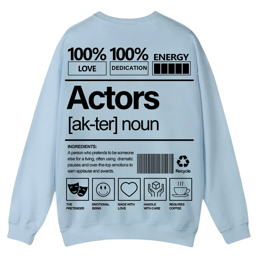Actors Casual Crewneck Sweatshirt wearishow wearishow