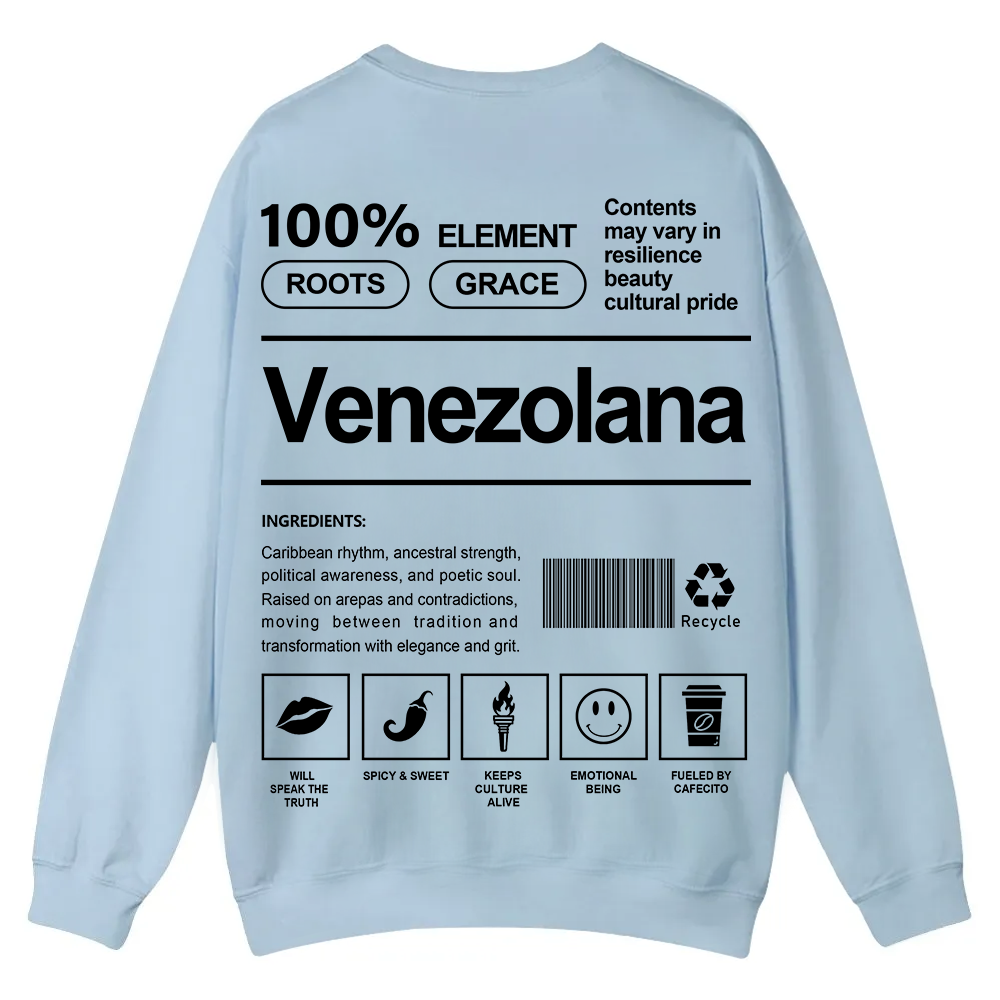 Venezolana Unisex Fit  Casual Crewneck Sweatshirt wearishow