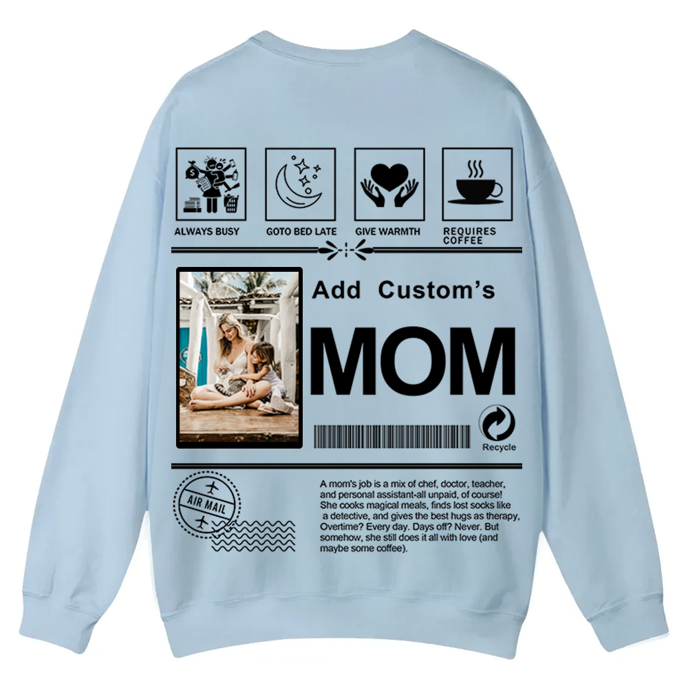 MOM Custom Casual Crewneck Sweatshirt wearishow