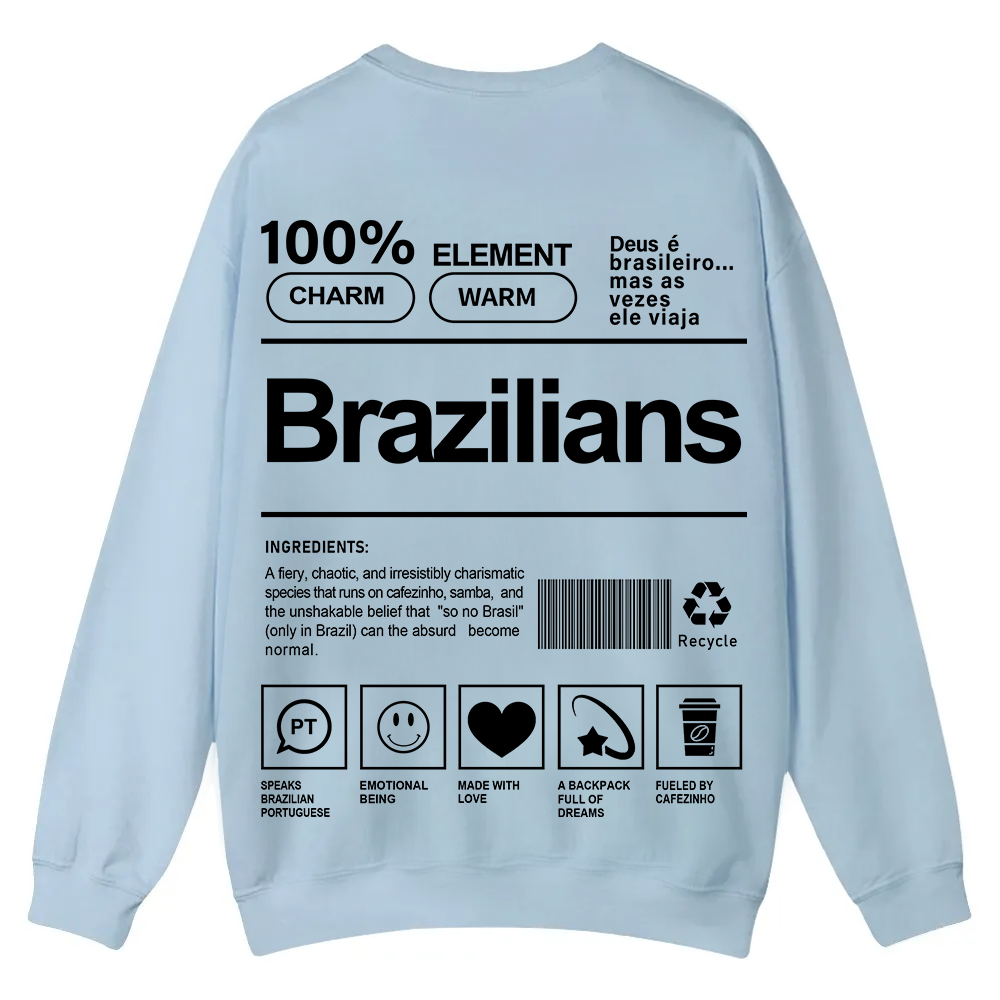 Brazilians Unisex Fit  Casual Crewneck Sweatshirt wearishow