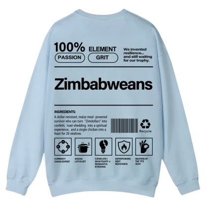 Zimbabweans Unisex Fit  Casual Crewneck Sweatshirt wearishow