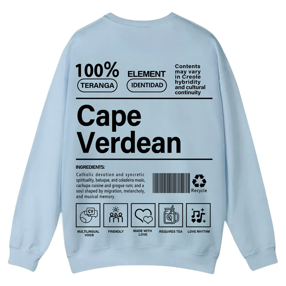 Cape Verdean Unisex Fit  Casual Crewneck Sweatshirt wearishow