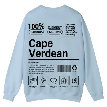Cape Verdean Unisex Fit  Casual Crewneck Sweatshirt wearishow