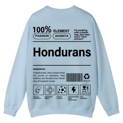 Hondurans Unisex Fit  Casual Crewneck Sweatshirt wearishow
