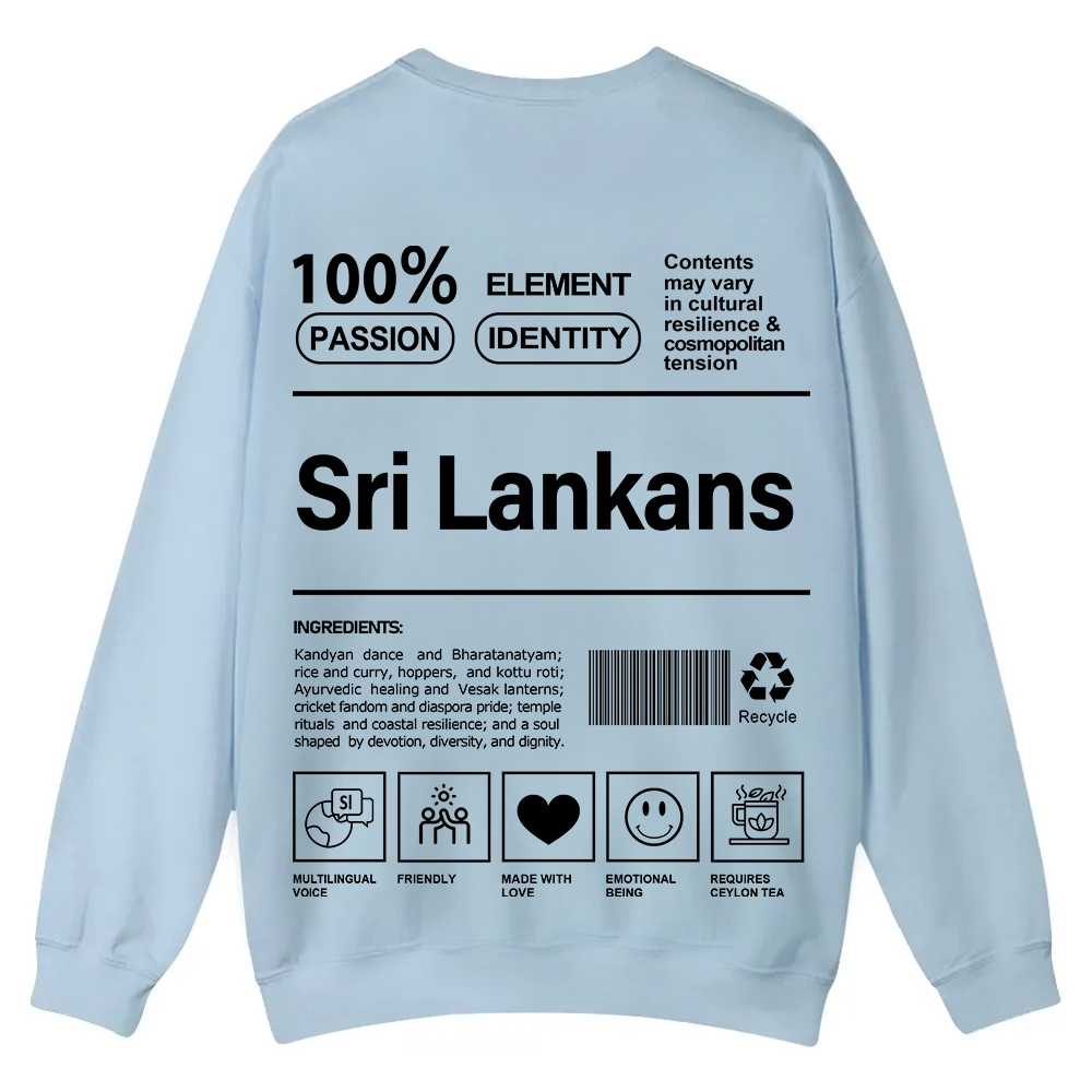 Sri Lankans Unisex Fit  Casual Crewneck Sweatshirt wearishow