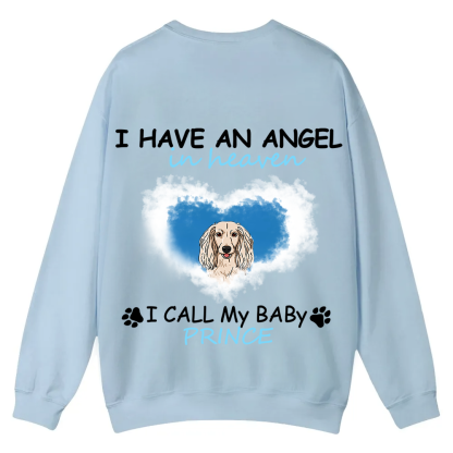 Have An Angel In Heaven - Personalized Custom Unisex Casual Crewneck Sweatshirt wearishow