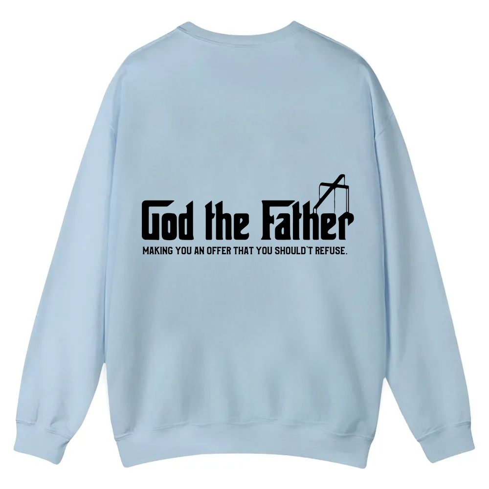 God The Father Christian Casual Crewneck Sweatshirt wearishow