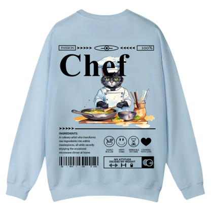 Chef Casual Crewneck Sweatshirt wearishow