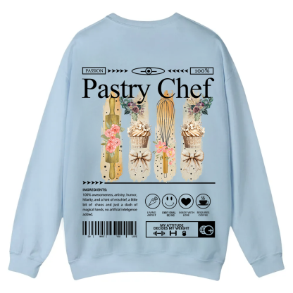 Pastry Chef Casual Crewneck Sweatshirt wearishow