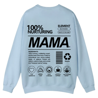 Mama Casual Crewneck Sweatshirt wearishow