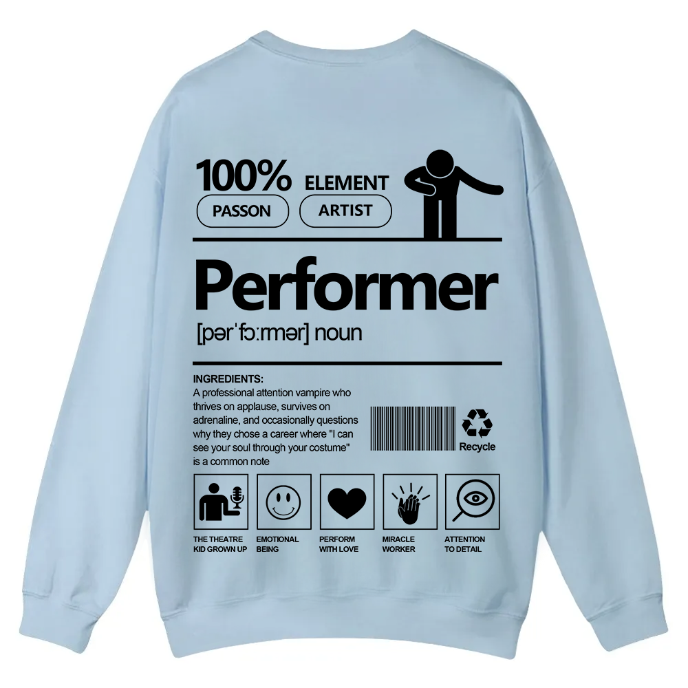 Performer Casual Crewneck Sweatshirt wearishow