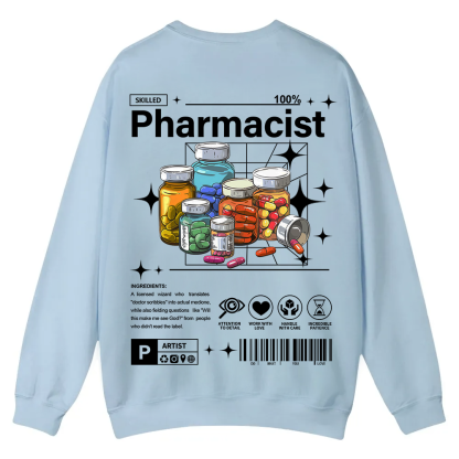 Pharmacist Casual Crewneck Sweatshirt wearishow