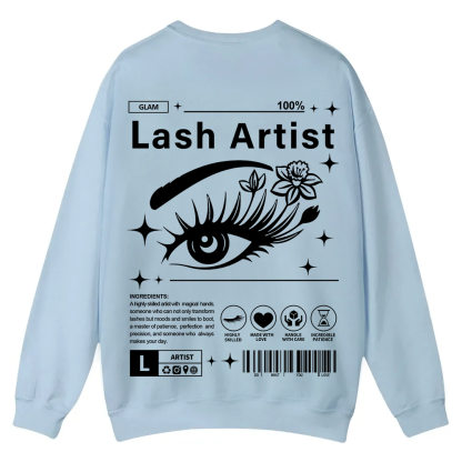 Lash Artist Casual Crewneck Sweatshirt wearishow