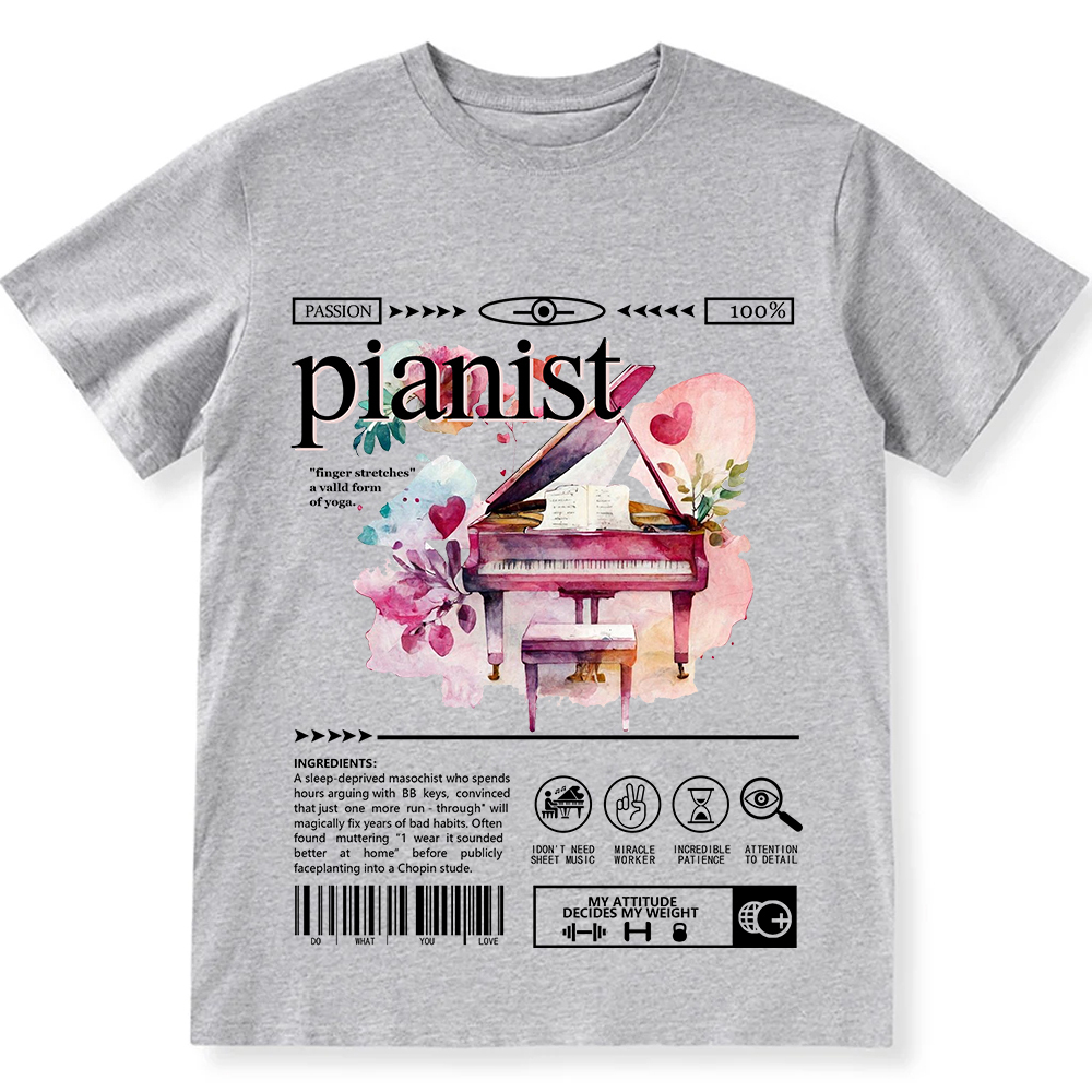 Pianist Unisex Fit Cotton T-Shirt wearishow