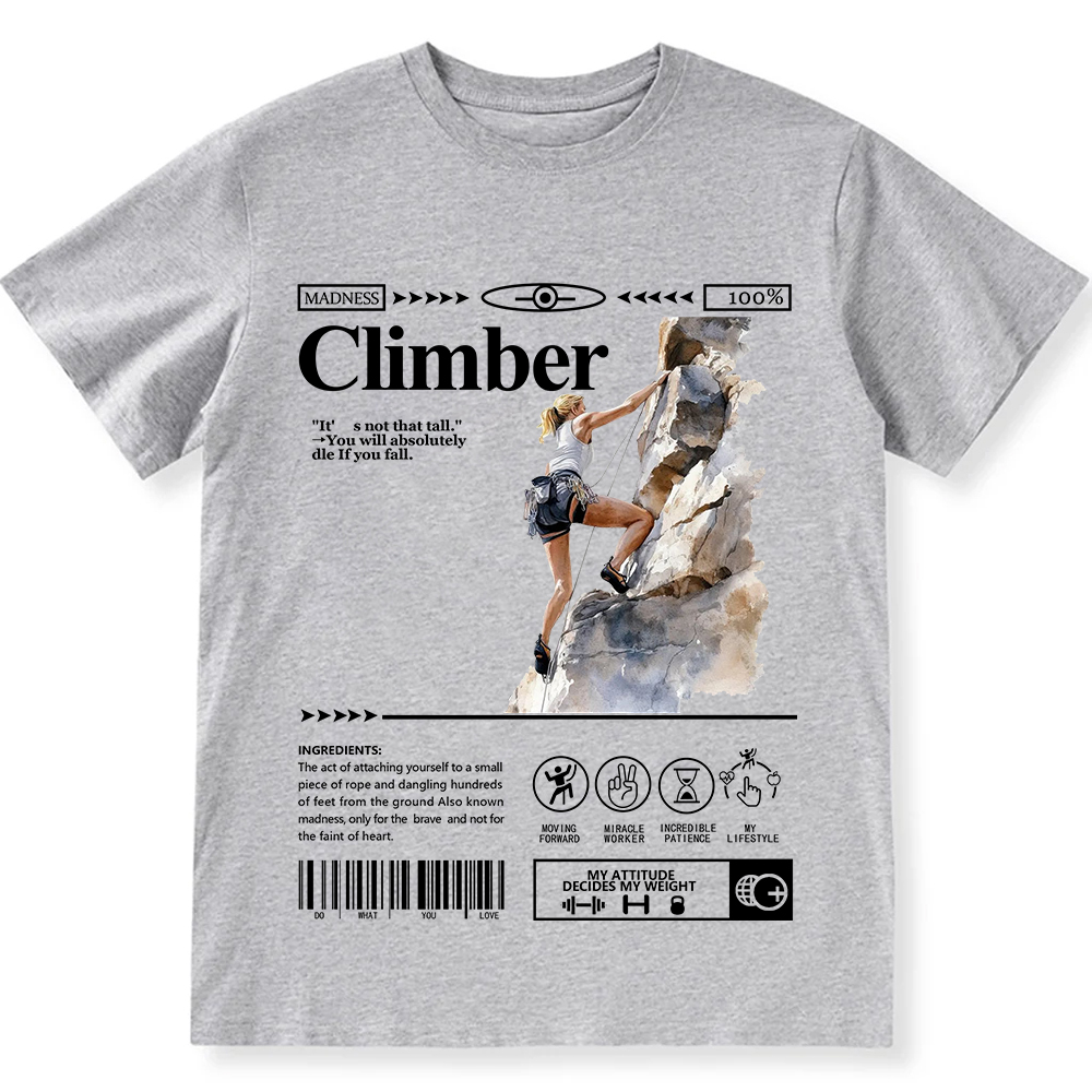 Climber Unisex Fit Cotton T-Shirt wearishow