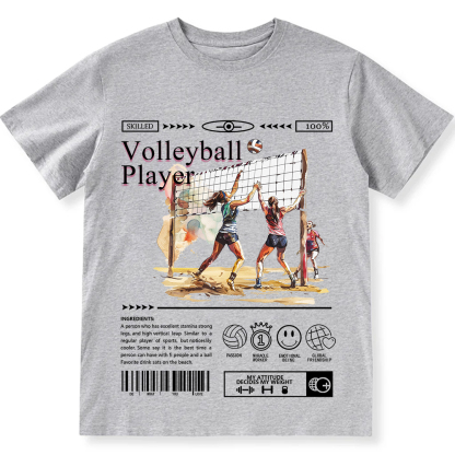 Volleyball Player Unisex Fit Cotton T-Shirt wearishow