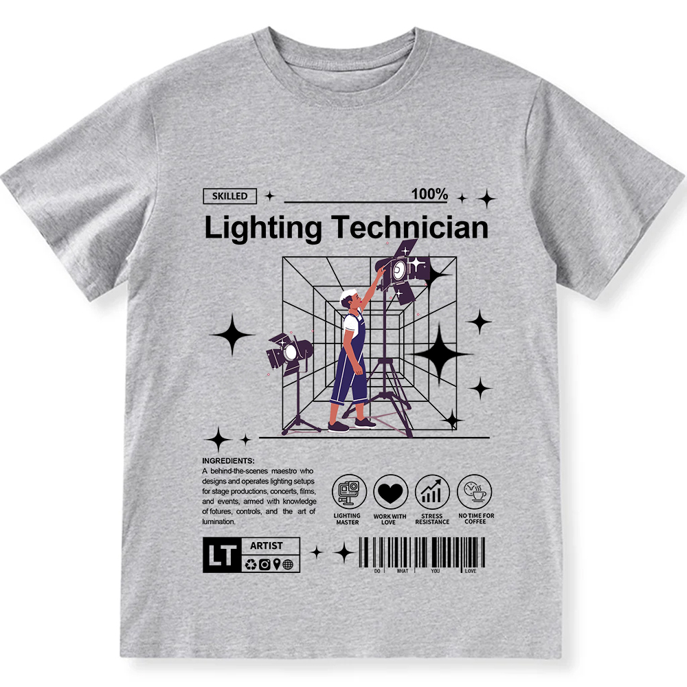 Lighting Technician Unisex Fit Cotton T-Shirt wearishow