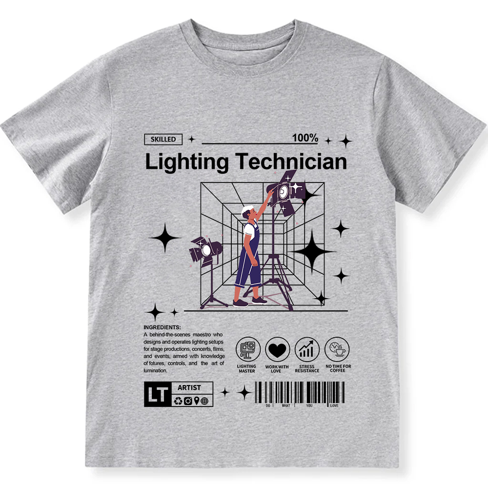 Lighting Technician Unisex Fit Cotton T-Shirt wearishow