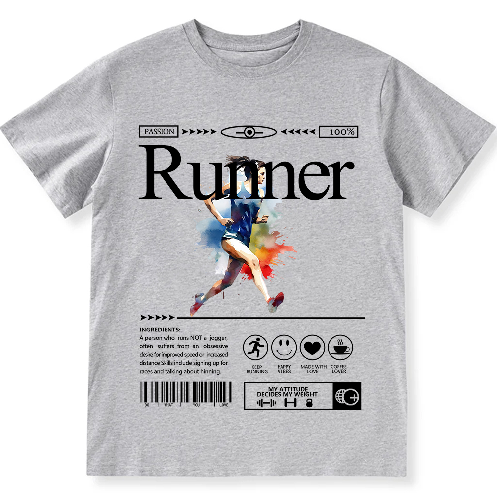 Runner Unisex Fit Cotton T-Shirt wearishow
