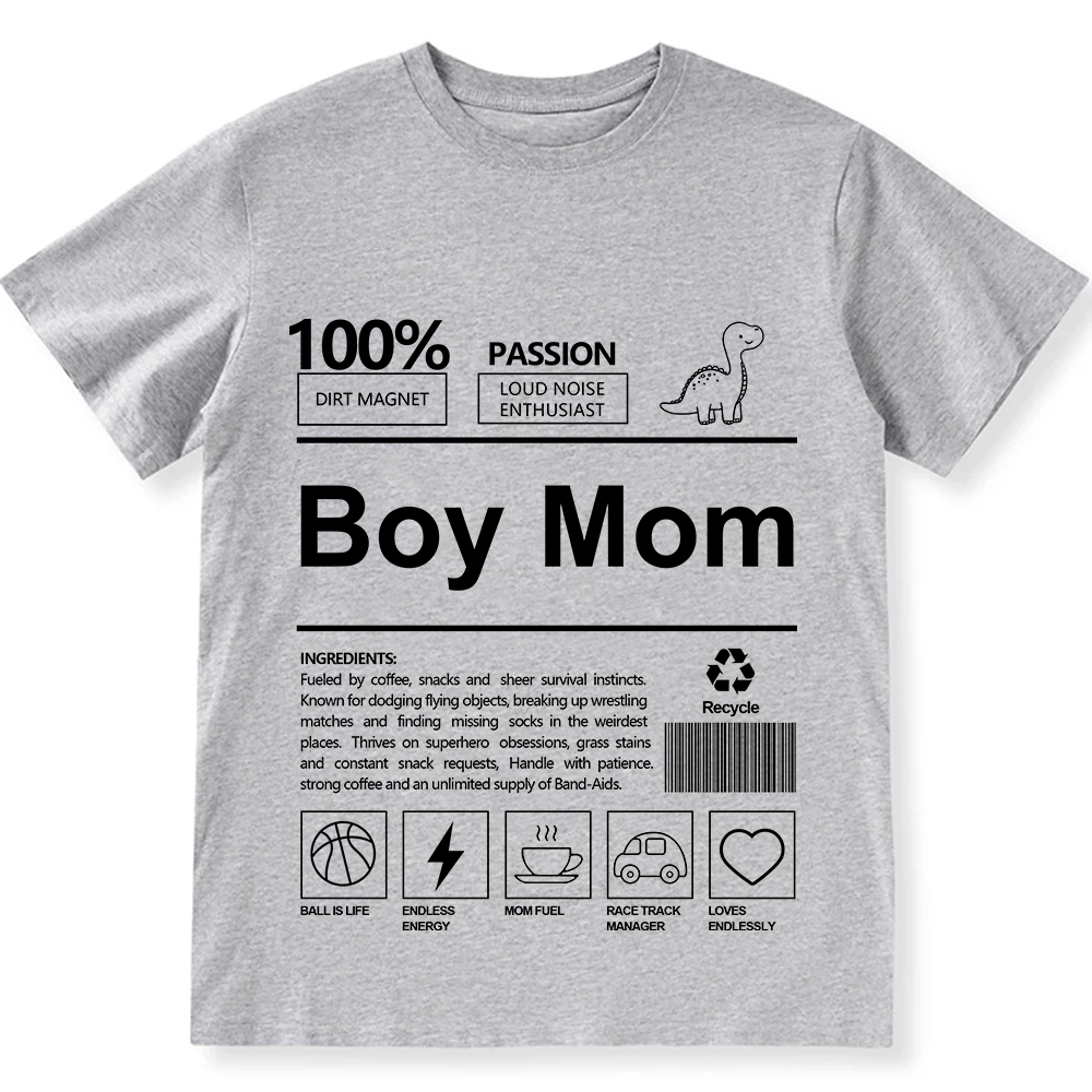 Boy Mom Unisex Fit Cotton T-Shirt wearishow