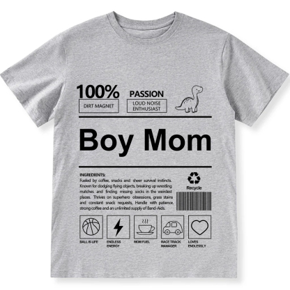 Boy Mom Unisex Fit Cotton T-Shirt wearishow