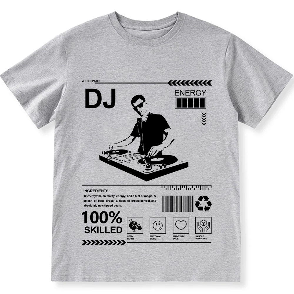 DJ Unisex Fit Cotton T-Shirt wearishow