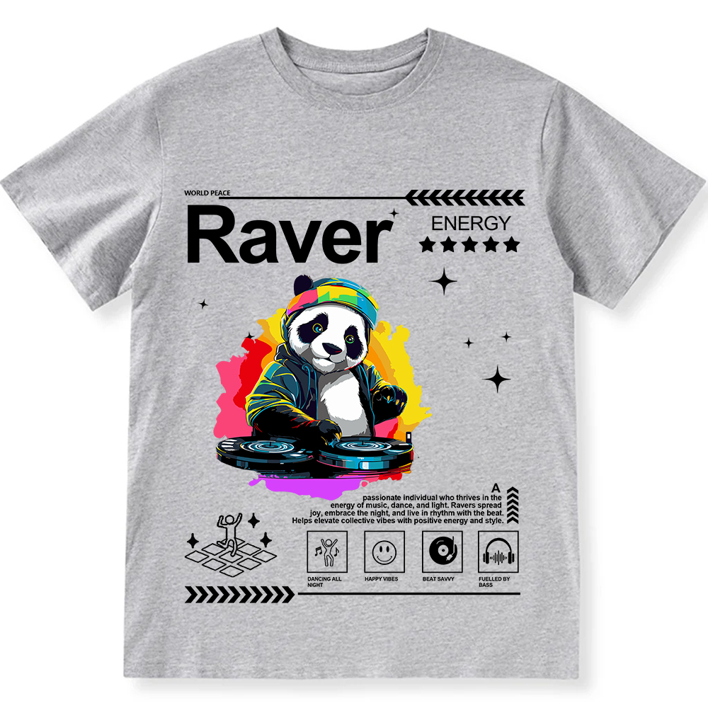Raver Unisex Fit Cotton T-Shirt wearishow