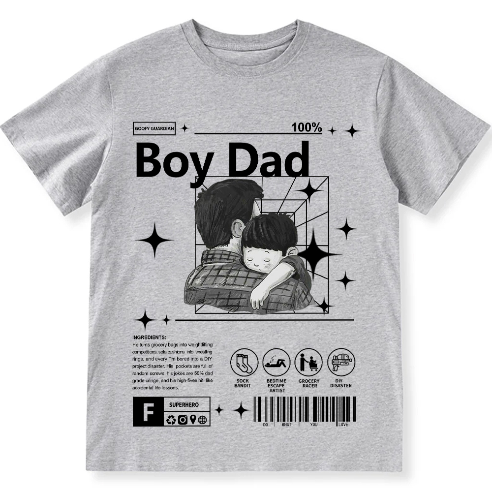 Boy Dad Unisex Fit Cotton T-Shirt wearishow