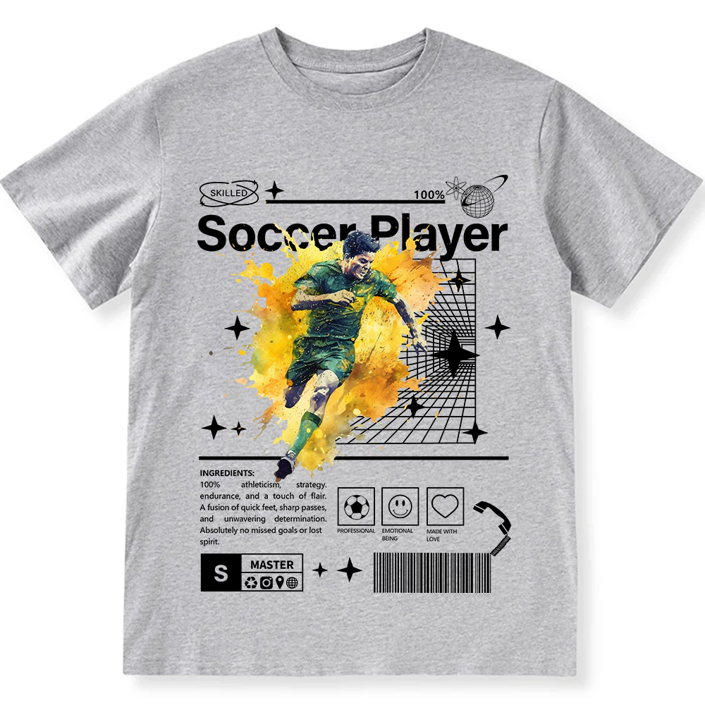 Soccer Player Unisex Fit Cotton T-Shirt wearishow