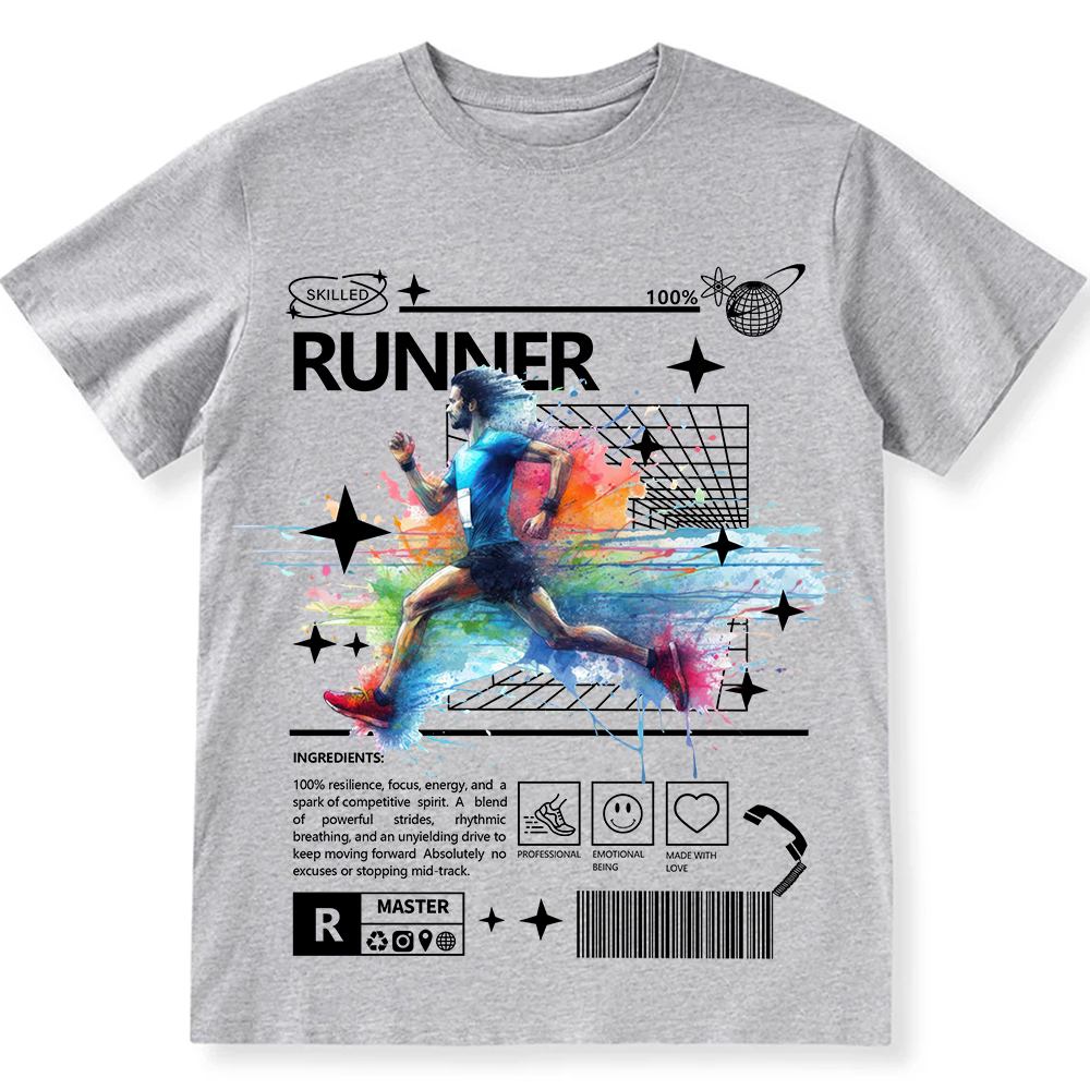 Runner Unisex Fit Cotton T-Shirt wearishow
