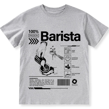 Barista  Unisex Fit Cotton T-Shirt wearishow