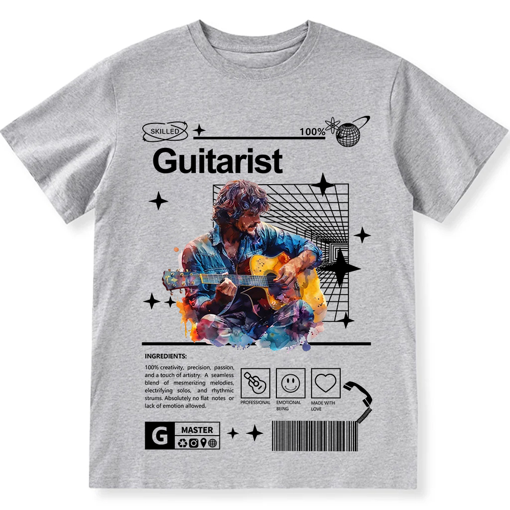 Guitarist Unisex Fit Cotton T-Shirt wearishow