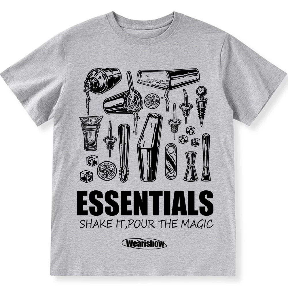 Bartender Essentials Unisex Fit Cotton T-Shirt wearishow