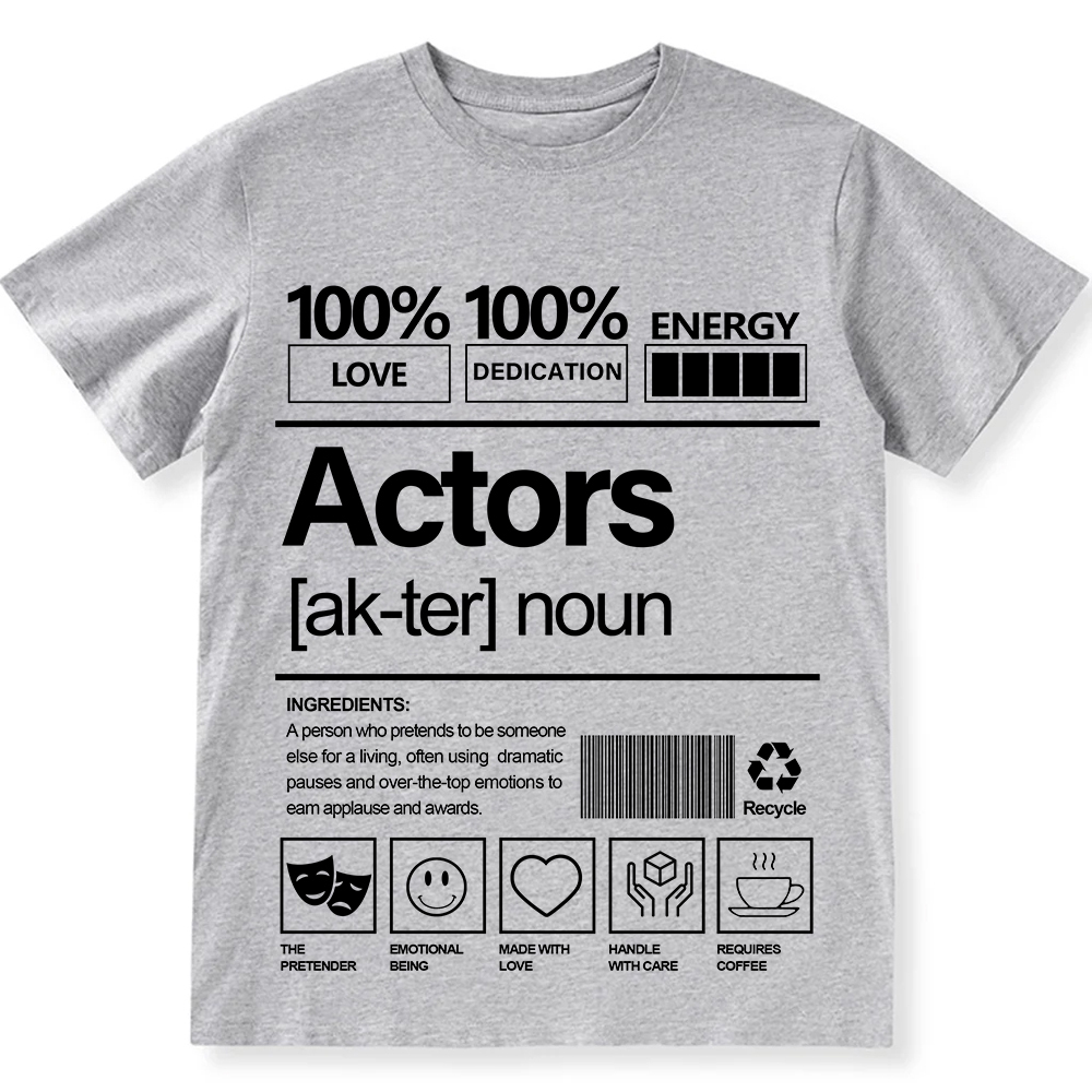 Actors Unisex Fit Cotton T-Shirt wearishow