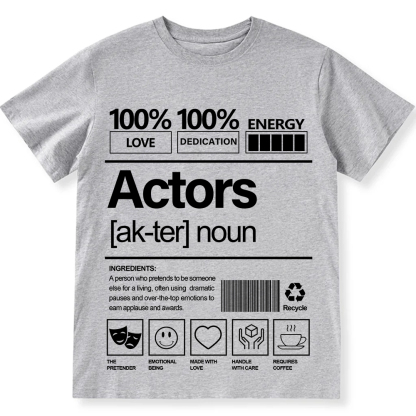 Actors Unisex Fit Cotton T-Shirt wearishow