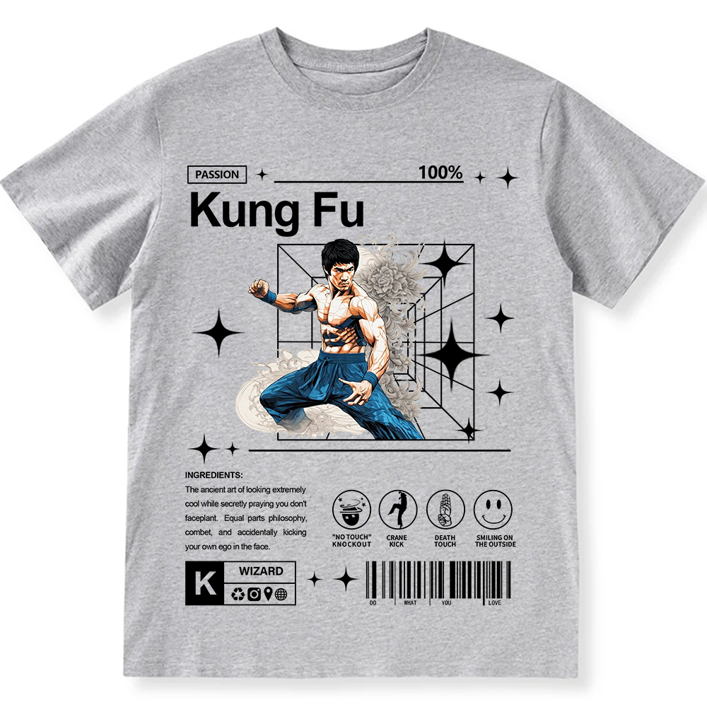 Kung Fu Unisex Fit Cotton T-Shirt wearishow
