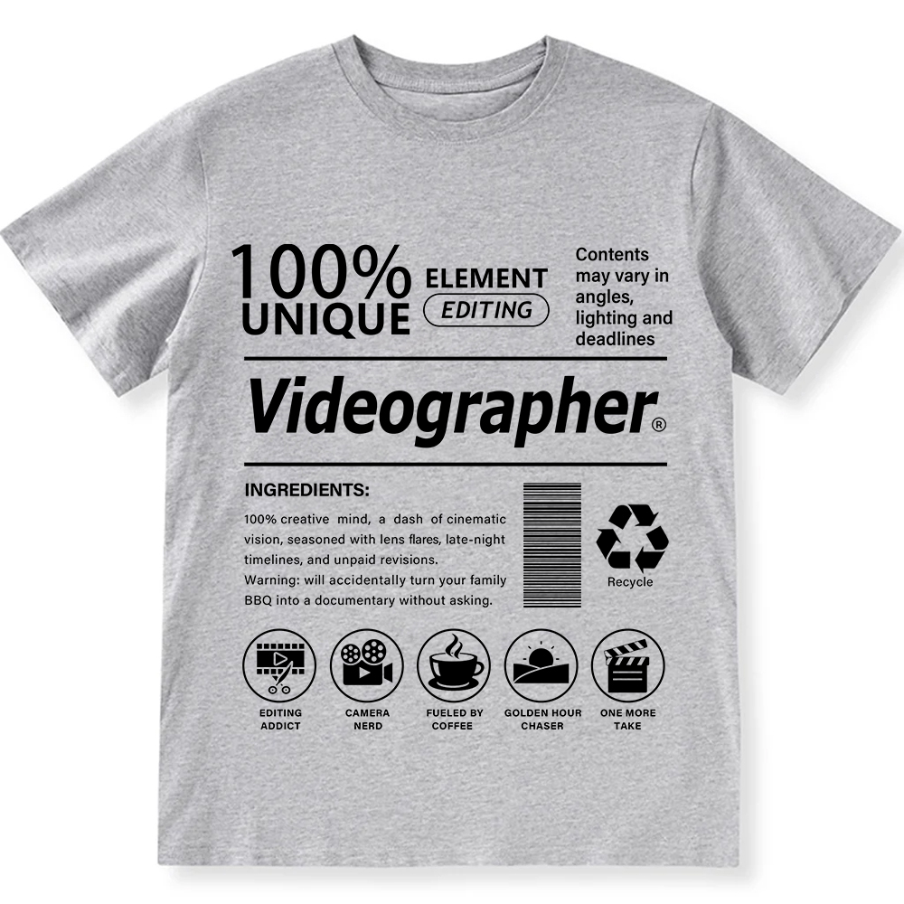 Videographer Unisex Fit Cotton T-Shirt wearishow