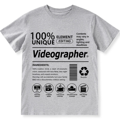Videographer Unisex Fit Cotton T-Shirt wearishow