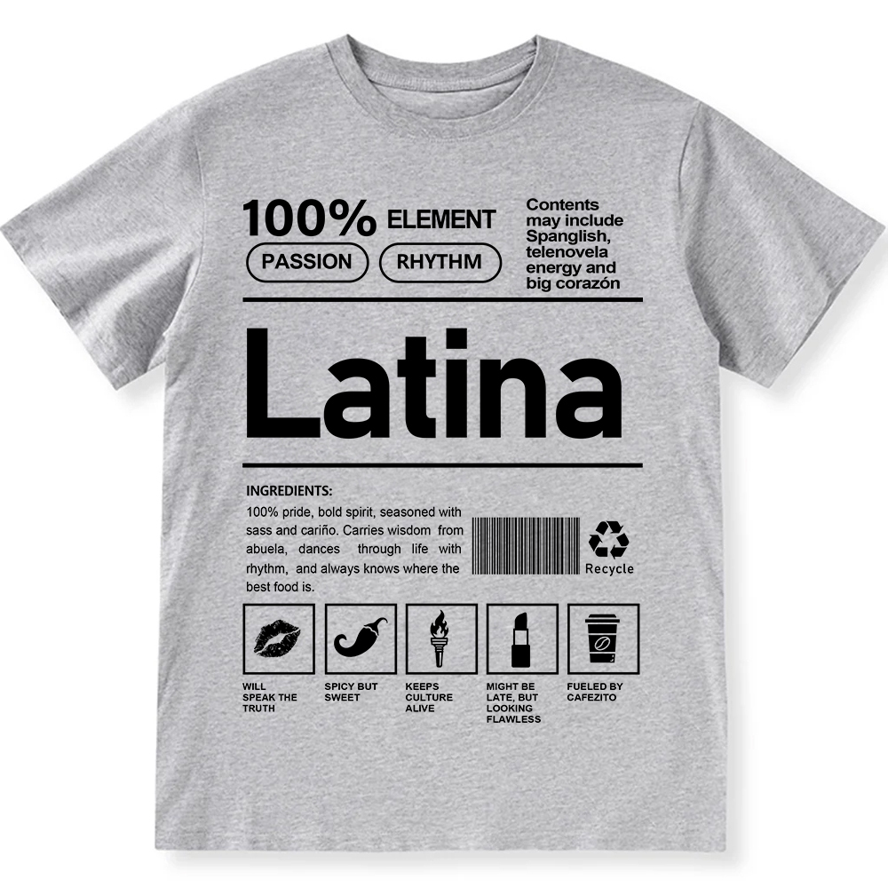Latina Unisex Fit  Cotton T-Shirt wearishow