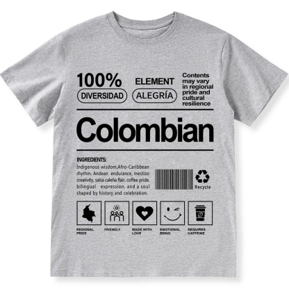 Colombian Unisex Fit  Cotton T-Shirt wearishow