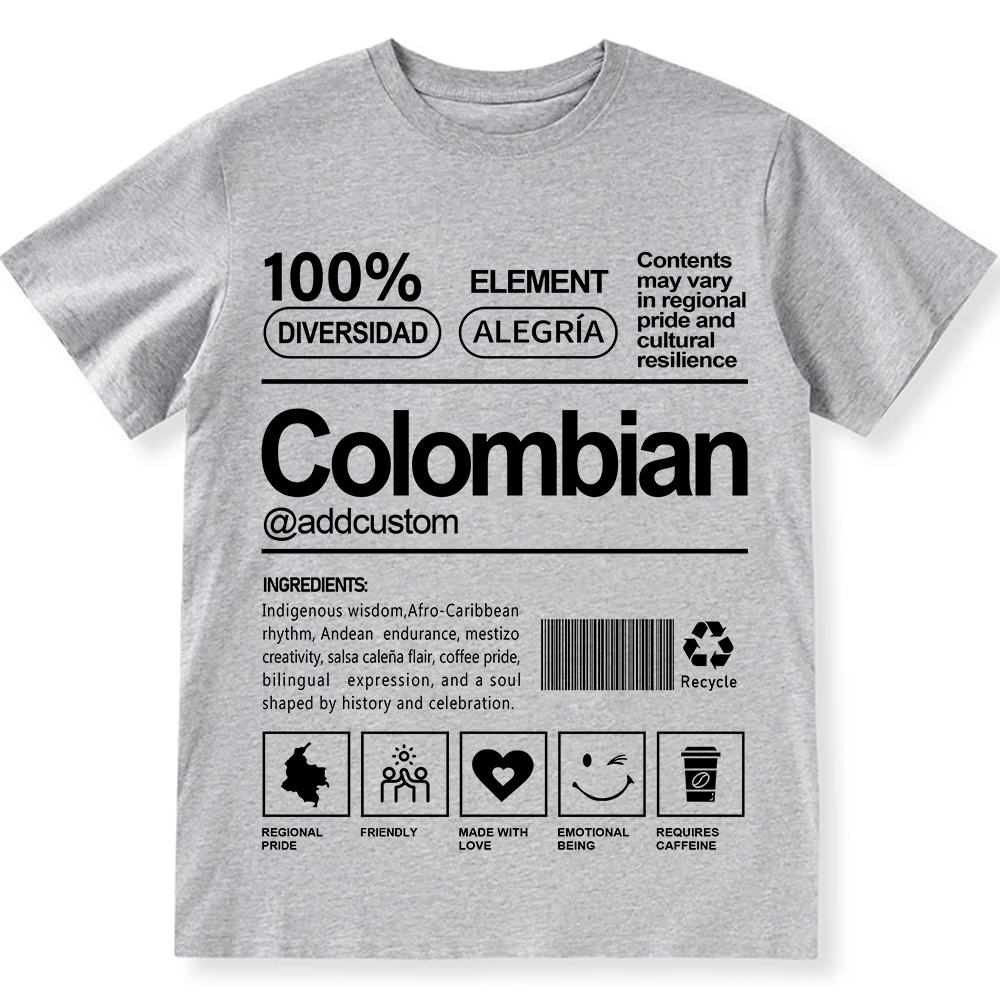 Colombian Addcustom Unisex Fit  Cotton T-Shirt wearishow