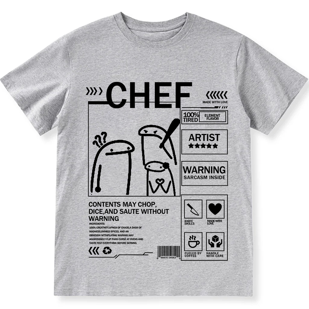 Chef Unisex Fit Washed T-Shirt wearishow