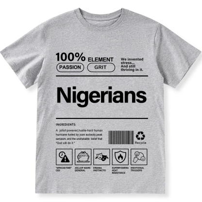 Nigerians Unisex Fit  Cotton T-Shirt wearishow