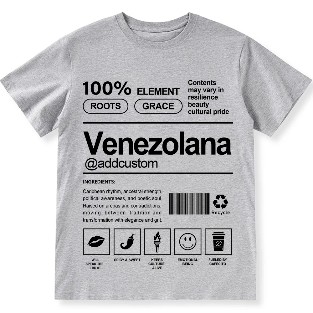 Venezolana Addcustom Unisex Fit  Cotton T-Shirt wearishow