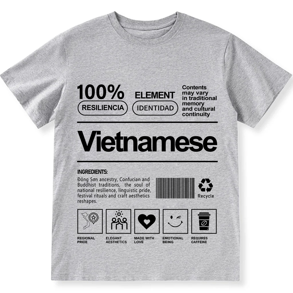 Vietnamese Unisex Fit  Cotton T-Shirt wearishow