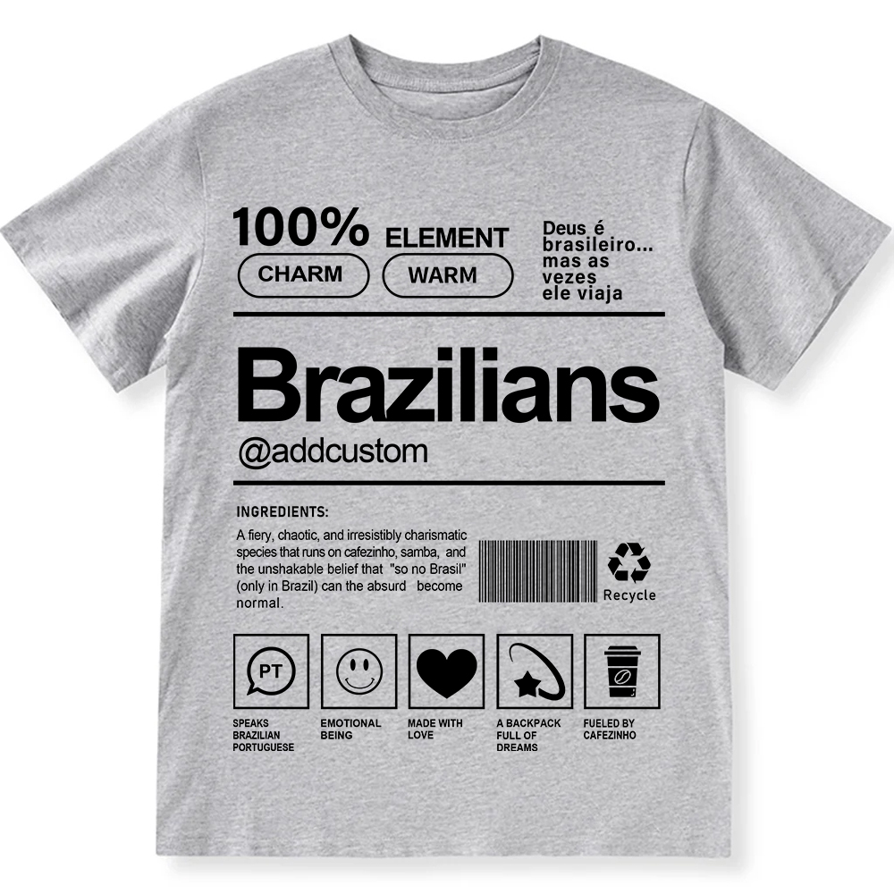 Brazilians Addcustom Unisex Fit  Cotton T-Shirt wearishow