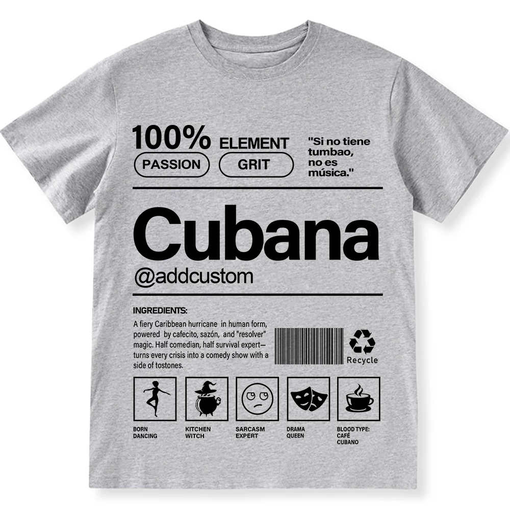 Cubana Addcustom Unisex Fit  Cotton T-Shirt wearishow
